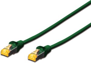 Digitus Kabel krosowy patch cord RJ45-RJ45, kat.6A, S/FTP, AWG 26/7, LSOH, 0.25m, zielony 2