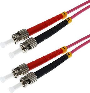 Digitus DIGITUS Fiber Optic Patch Cable, 2 x ST - LC Duplex, OM3, 3.0 m, 2 x ST plug - 2 x LC plug, Multimode, DupelxCable (DK-2531-03 / 3) 1
