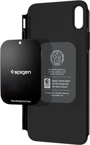 Spigen Etui Spigen Thin Fit 360 iPhone Xs Max Black 2x szkło Glas.tR Slim 8