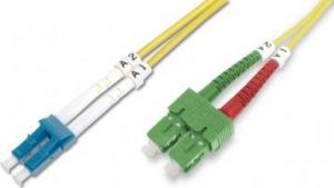 Digitus DIGITUS Professional - Patch- Cable - SC/APC Single mode (M) to LC/UPC Single mode (M) - 1 m - glass fiber - 9 / 125 Micron - OS2 - booted, halogen free 1