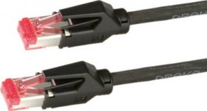 Draka Draka Secomp DRAKA UC900 SS27 - Patch- Cable - RJ- 45 (M) - RJ- 45 (M) - 1 m - pairs in metal foil (PiMf) - CAT 6e, smooth, halogen free - black (21.05.2016) 5
