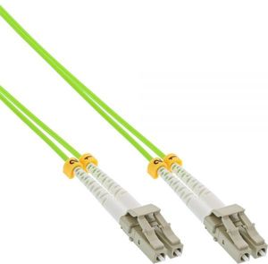 InLine InLine - Patch- Cable - LC Multi- Mode (M) to LC Multi- Mode (M) - 5,0m - glass fiber - 50/125 Micrometer - OM5 - halogen free - green (88522Q) 1