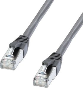 Lindy Lindy CROMO Premium - Patch Cable - RJ-45 (S) - RJ-45 (S) - 5.0m - SFTP, PiMF - CAT 6e - Pressed, Smooth - Anthracite (47215) 1