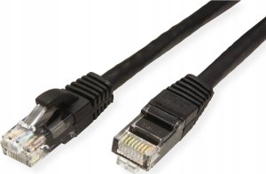 Value VALUE - Patch- Cable - RJ- 45 (M) to RJ- 45 (M) - 20 m - UTP - CAT 6a - shaped, without Haken - black, RAL 9011 (21.99.1469) 2