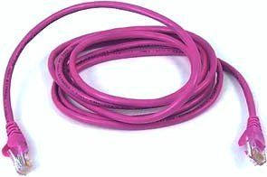 Goobay Wentronic goobay - Patch- Cable - RJ- 45 (M) to RJ- 45 (M) - 1,0m - SFTP, PiMF - Cat.7 RohCable - halogen free, shaped, without Haken - Magenta (91587) 1