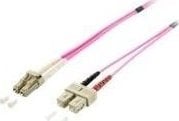 Equip Equip Pro - Patch- Cable - LC Multi- Mode (M) - SC multi- mode (M) - 10,0m - glass fiber - 50/125 Micrometer - OM4 - halogen free - violet (255536) 1