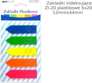 Polsirhurt Zakładki indeksujące ZI-20 plast. 12mmx44mm 5x20 1