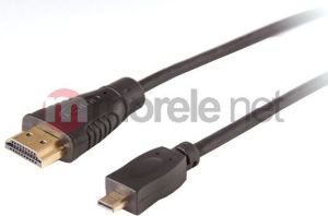Kabel DigitalBOX HDMI Micro - HDMI 1.5m czarny (DBBLHDMIMMicro15) 1