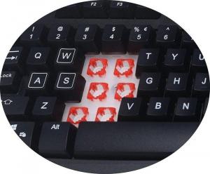 Klawiatura Asus Sagaris GK100 czarno-czerwona (90XB03R0-BKB0330) 3