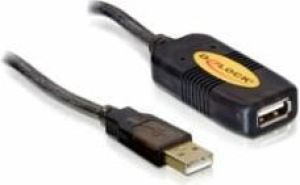 Kabel USB Delock USB-A - USB-A 5 m Czarny (82308) 1