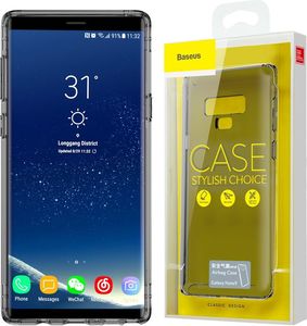 Baseus Baseus Airbag Case antywstrząsowe żelowe etui pokrowiec Samsung Galaxy Note 9 N960 czarny przezroczysty (ARSANOTE9-SF01) 1
