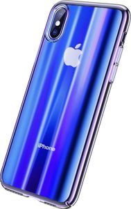 Baseus Baseus Aurora Case cieniowane etui pokrowiec ombre Apple iPhone XS Max niebieski (WIAPIPH65-JG03) 5