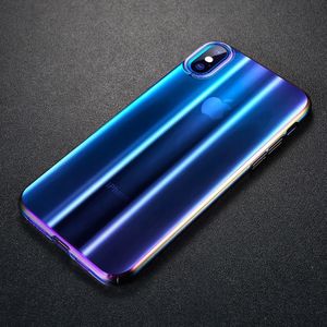 Baseus Baseus Aurora Case cieniowane etui pokrowiec ombre Apple iPhone XS Max niebieski (WIAPIPH65-JG03) 7