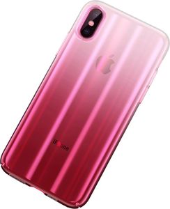 Baseus Cieniowane etui ombre Apple iPhone XS / X różowy (WIAPIPH58-JG04) 2