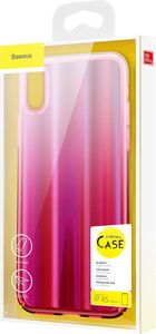 Baseus Cieniowane etui ombre Apple iPhone XS / X różowy (WIAPIPH58-JG04) 8