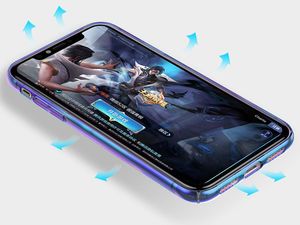 Baseus Baseus Aurora Case cieniowane etui pokrowiec ombre Apple iPhone XS / X niebieski (WIAPIPH58-JG03) 6