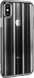 Baseus Baseus Aurora Case cieniowane etui pokrowiec ombre Apple iPhone XS / X czarny (WIAPIPH58-JG01) 1