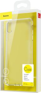 Baseus Baseus Simplicity żelowe etui pokrowiec z zatyczką na port ładowania iPhone XS / X przezroczysty (ARAPIPH58-A02) 8