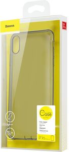 Baseus Baseus Simplicity żelowe etui pokrowiec z zatyczką na port ładowania iPhone XS / X przezroczysty czarny (ARAPIPH58-A01) 8