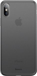 Baseus Baseus Wing Case ultracienkie etui pokrowiec iPhone XS Max czarny przezroczysty (WIAPIPH65-E01) 1