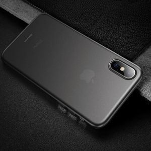 Baseus Baseus Wing Case ultracienkie etui pokrowiec iPhone XS Max czarny przezroczysty (WIAPIPH65-E01) 7