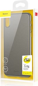 Baseus Baseus Wing Case ultracienkie etui pokrowiec iPhone XS Max czarny przezroczysty (WIAPIPH65-E01) 8