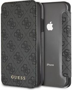 Guess Guess GUFLBKI65GF4GGR iPhone Xs Max grey/szary book 4G Charms Collection 1