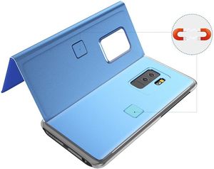 Hurtel Clear View Case futerał etui z inteligentną klapką Samsung Galaxy S7 Edge G935 srebrny 4