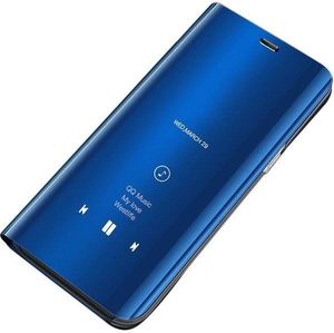 Hurtel Clear View Case futerał etui z inteligentną klapką Samsung Galaxy J5 2017 J530 niebieski 1