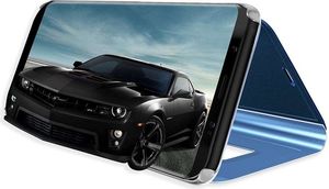 Hurtel Clear View Case futerał etui z inteligentną klapką Samsung Galaxy A8 2018 A530 niebieski 3