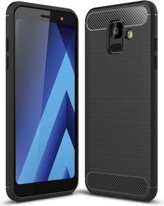 Hurtel Carbon Case elastyczne etui pokrowiec Samsung Galaxy A6 2018 A600 czarny 1