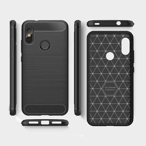 Hurtel Carbon Case elastyczne etui pokrowiec Xiaomi Mi A2 Lite / Redmi 6 Pro czarny 6