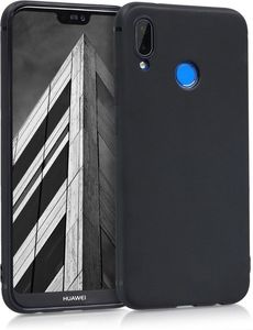 Hurtel Silicone Case elastyczne silikonowe etui pokrowiec Huawei P20 Lite czarny 1