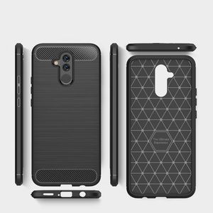 Hurtel Carbon Case elastyczne etui pokrowiec Huawei Mate 20 Lite czerwony 4