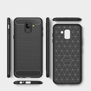 Hurtel Carbon Case elastyczne etui pokrowiec Samsung Galaxy J6 2018 J600 niebieski 5