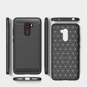 Hurtel Carbon Case elastyczne etui pokrowiec Xiaomi Pocophone F1 czarny 9