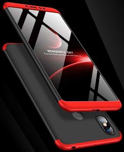 Hurtel 360 Protection etui na całą obudowę przód + tył Xiaomi Mi Max 3 czarno-czerwony 5