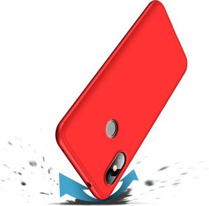 Hurtel 360 Protection etui na całą obudowę przód + tył Xiaomi Mi A2 Lite / Redmi 6 Pro czerwony 5