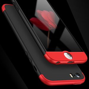 Hurtel 360 Protection etui na całą obudowę przód + tył iPhone SE / 5S / 5 czarny 2