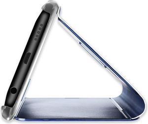 Hurtel Clear View Case futerał etui z inteligentną klapką Samsung Galaxy S8 Plus G955 srebrny 5