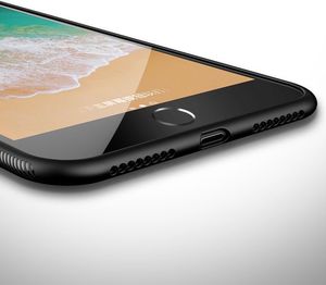 MSVII MSVII Tempered Glass Case etui pokrowiec nakładka ze szkła hartowanego iPhone 8 / 7 biały 11