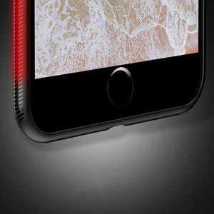 MSVII MSVII Tempered Glass Case etui pokrowiec nakładka ze szkła hartowanego iPhone 8 / 7 biały 12