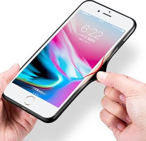 MSVII MSVII Tempered Glass Case etui pokrowiec nakładka ze szkła hartowanego iPhone 8 / 7 biały 6