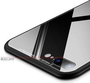 MSVII MSVII Tempered Glass Case etui pokrowiec nakładka ze szkła hartowanego iPhone 8 / 7 biały 8