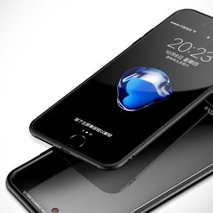 MSVII MSVII Tempered Glass Case etui pokrowiec nakładka ze szkła hartowanego iPhone 8 / 7 biały 9