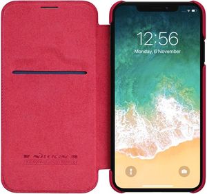 Nillkin Etui Qin iPhone XS Max brązowe 5