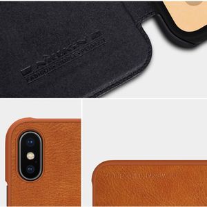 Nillkin Etui Qin iPhone XS Max brązowe 7