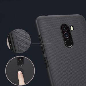 Nillkin Super Frosted Shield wzmocnione etui pokrowiec + podstawka Xiaomi Pocophone F1 czarny 5