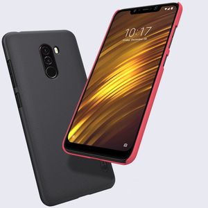 Nillkin Super Frosted Shield wzmocnione etui pokrowiec + podstawka Xiaomi Pocophone F1 czarny 8