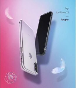Ringke Ringke Air ultracienkie żelowe etui pokrowiec iPhone XS / X czarny (ARAP0019-RPKG) 2